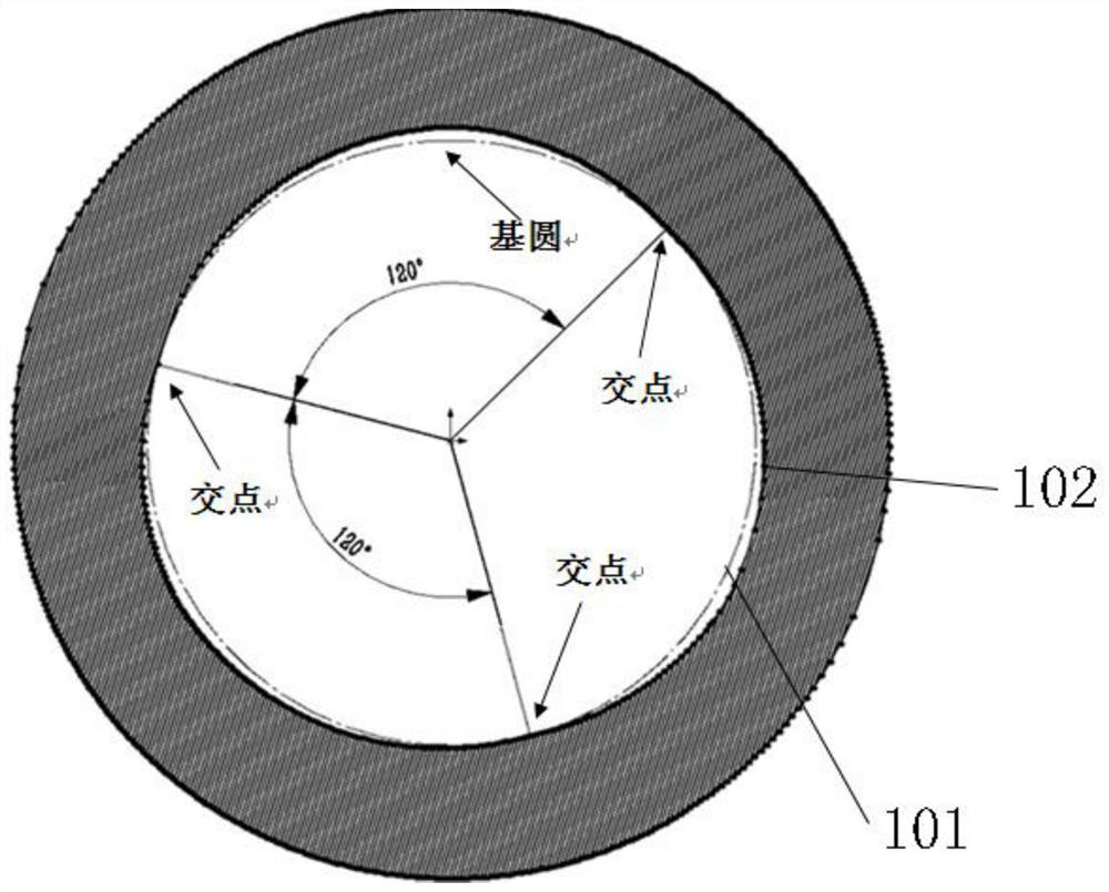 A processing and detection method for improving the detection efficiency of the oil wedge in the inner hole of the floating sleeve