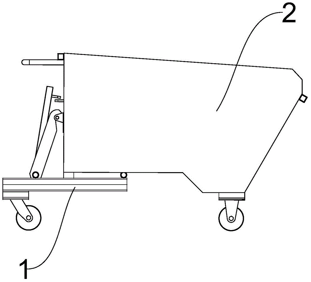 Hand-pushing tilting cart