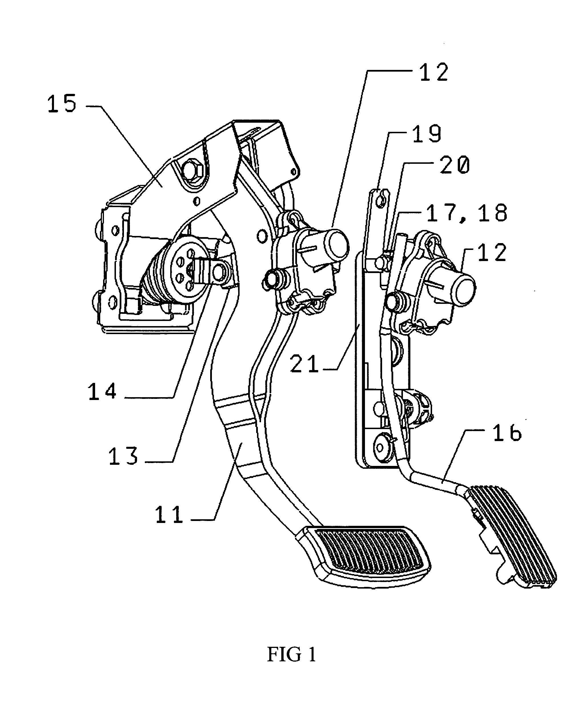 Adjustable pedal assembly