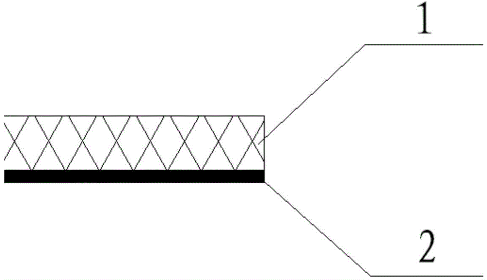 Directional drainage two-cloth one-film anti-seepage drainage structure