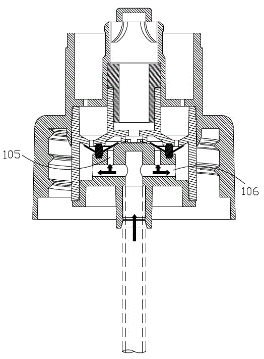 Squeezing type foam pump and foam generating method thereof