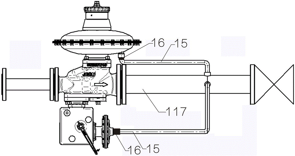 Gas pressure regulator achieving direct action through spring load