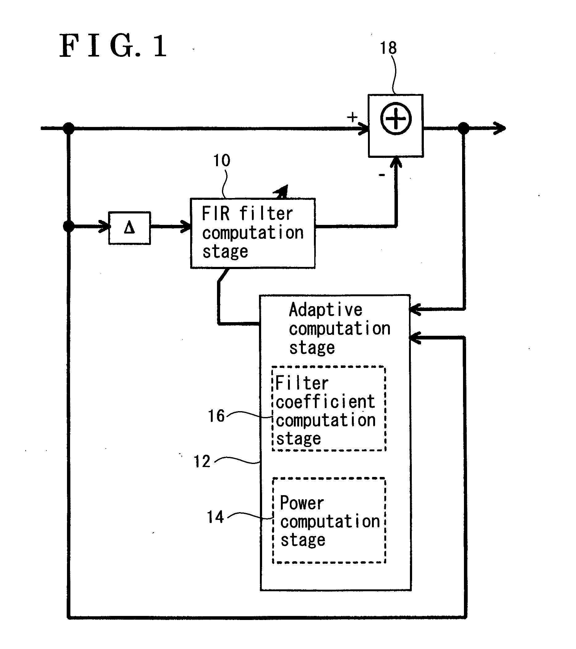 Circuit and method for suppressing interference components in received signal