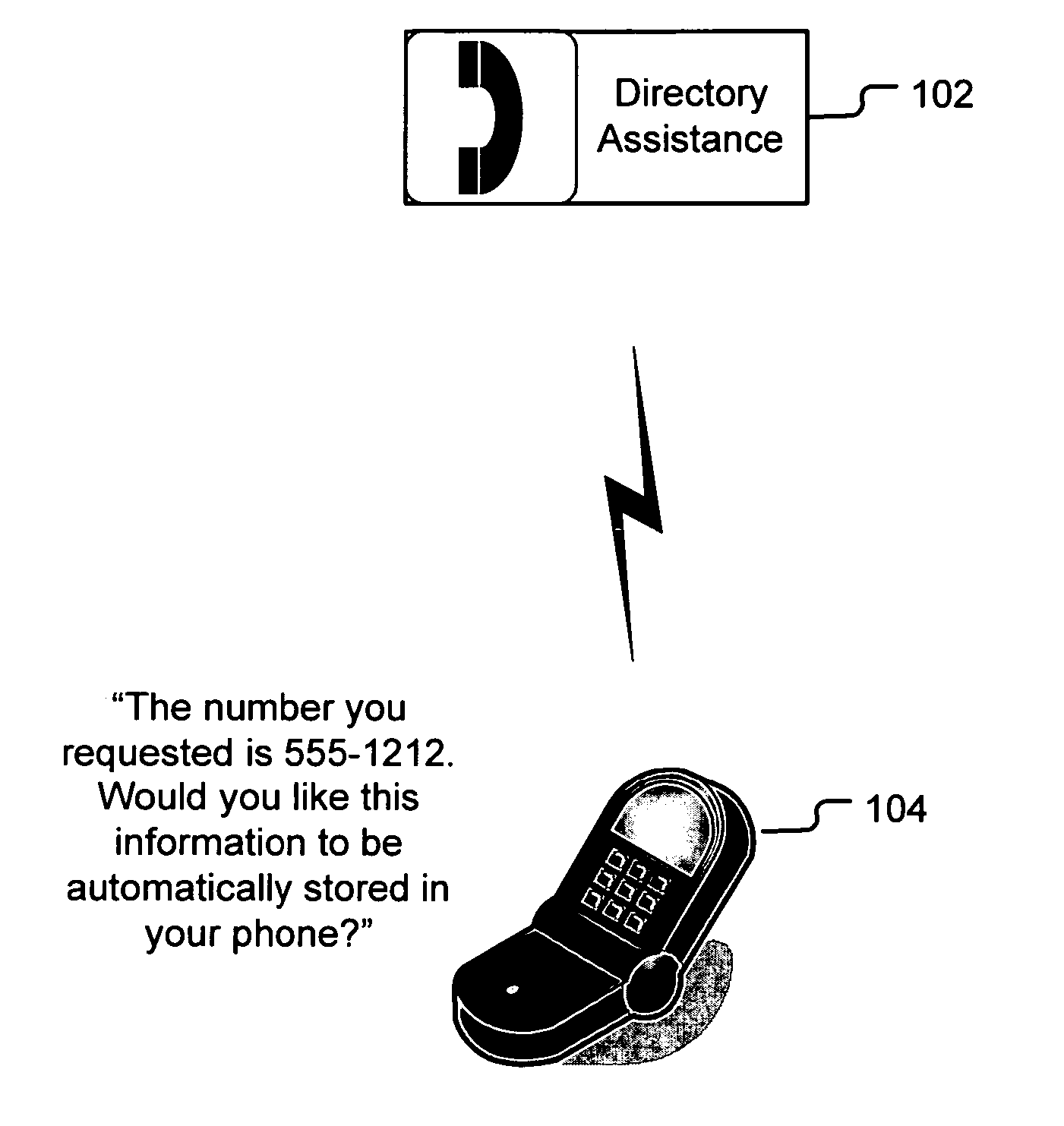 Automatic storage of contact information on a cellular phone