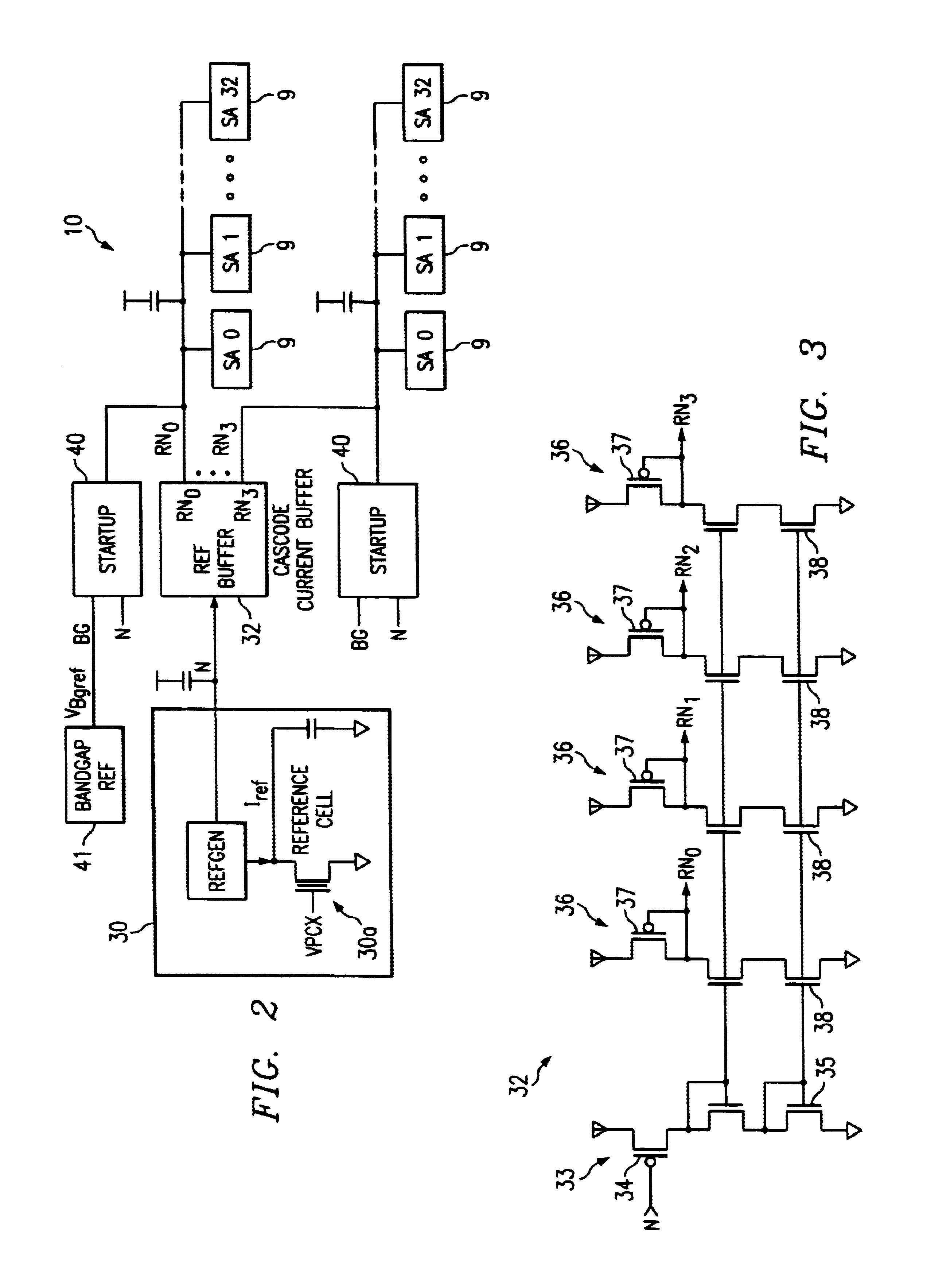 Reference generator circuit and method for nonvolatile memory devices