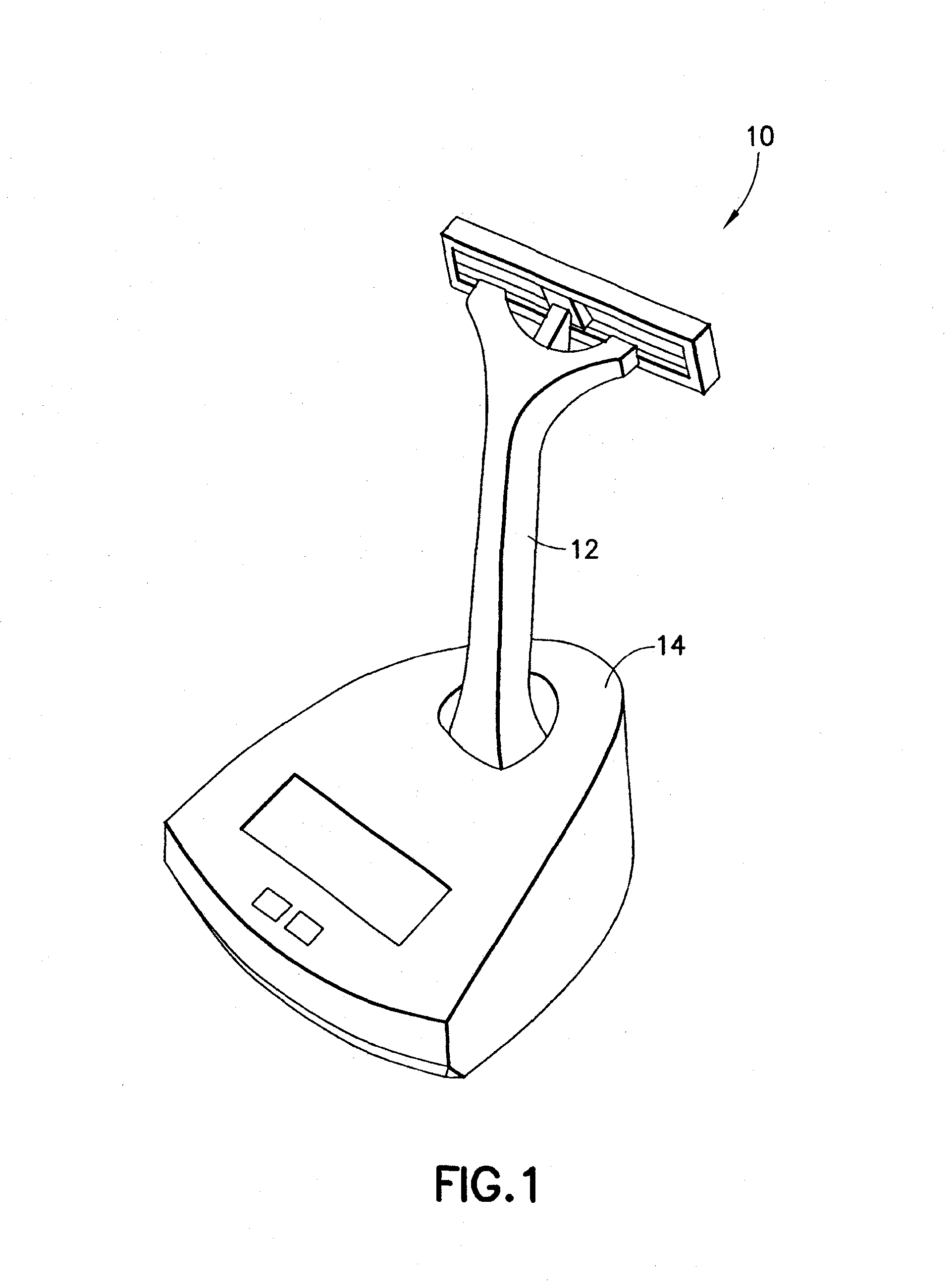 Integrated shave counter and base