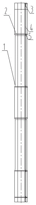 Grouting prefabricated pile and grouting method