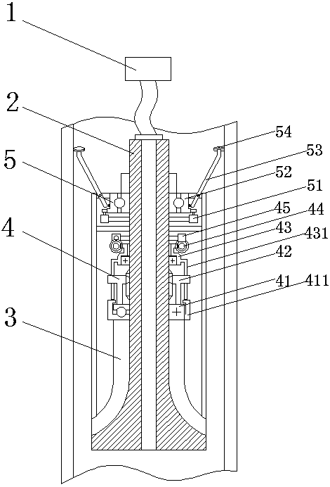 Pipeline repairing device for central air conditioner