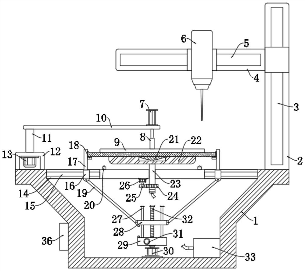 High-precision chip photoetching machine and production process