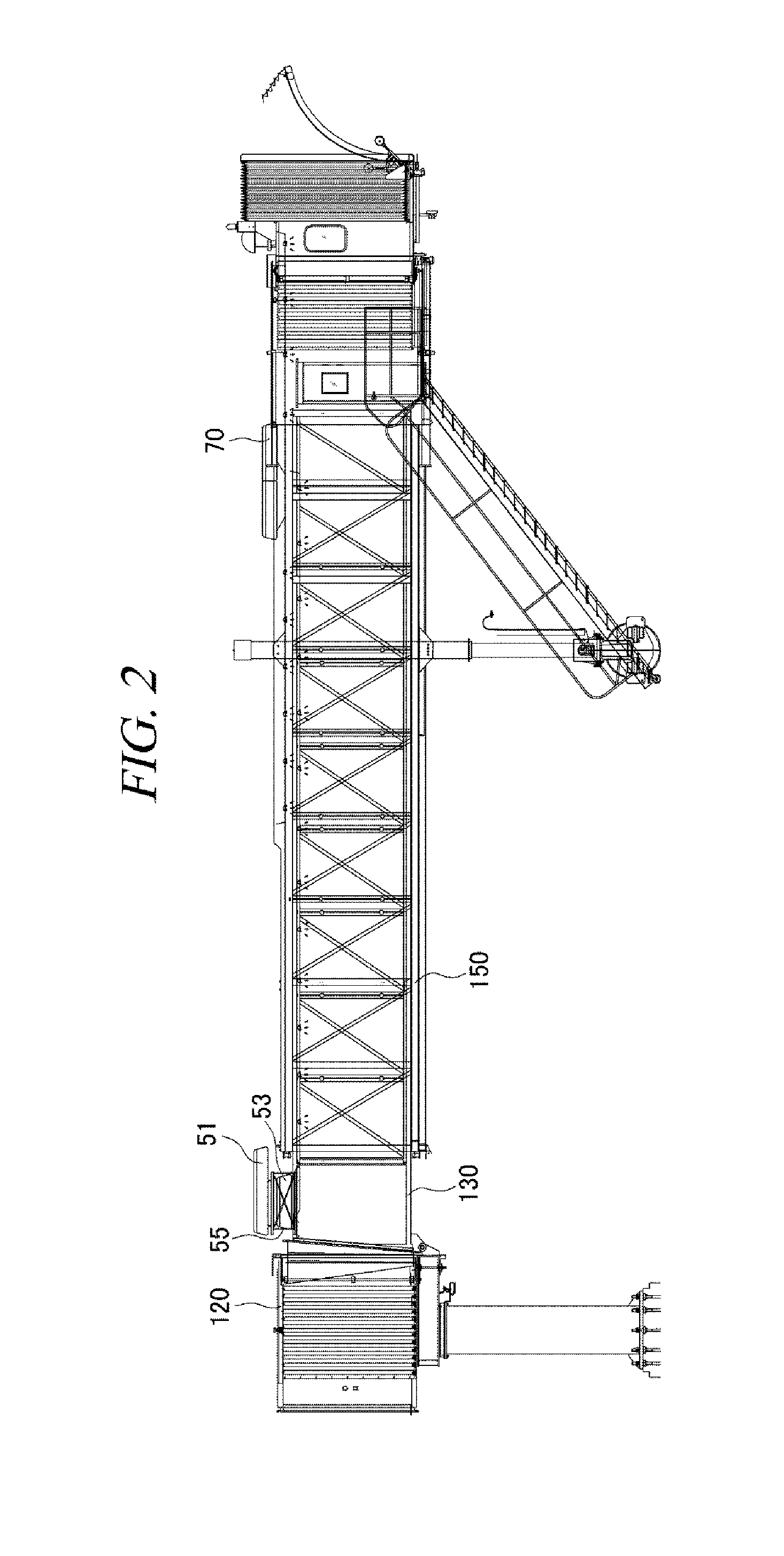 Tunnel air-conditioning apparatus, passenger boarding bridge including the apparatus, passenger boarding bridge air-conditioning system, and system for controlling same