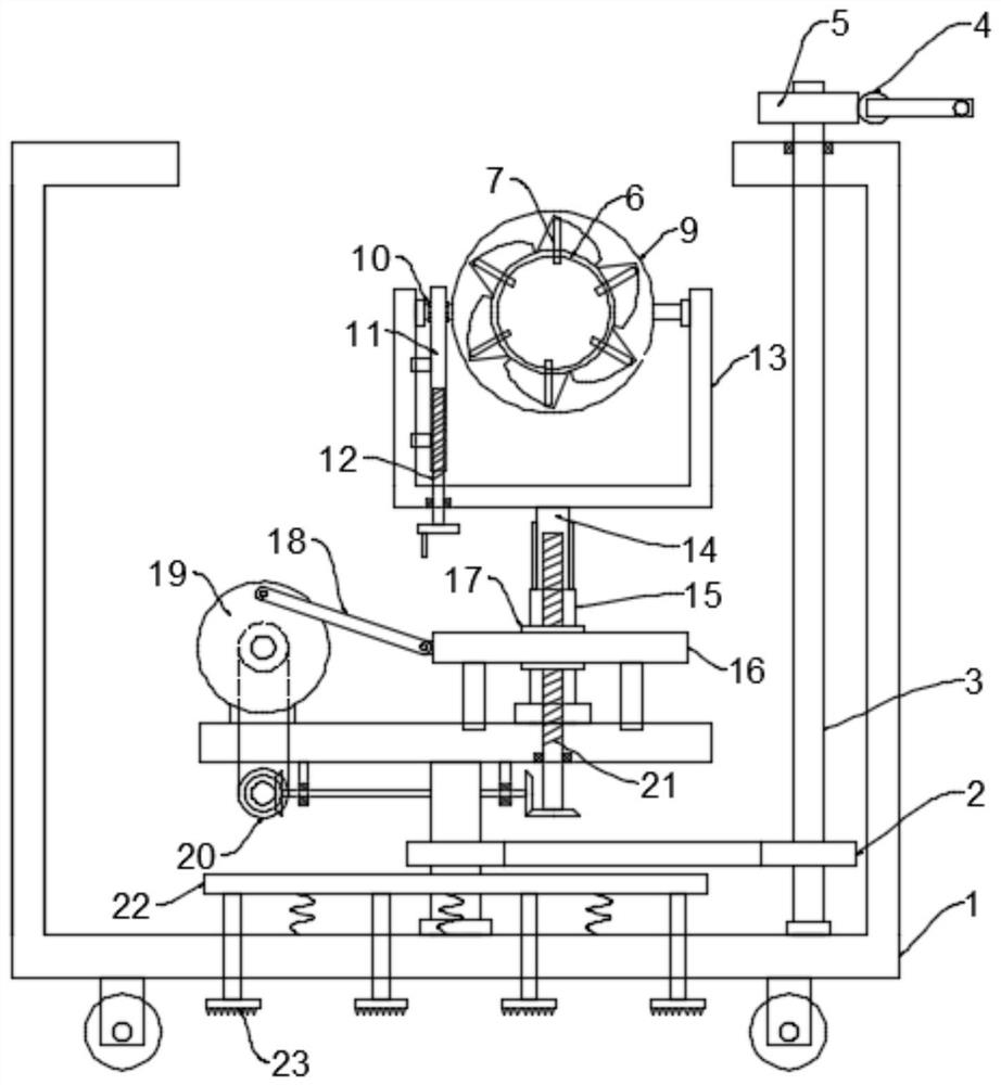 Water spraying pipe mounting device for fire protection