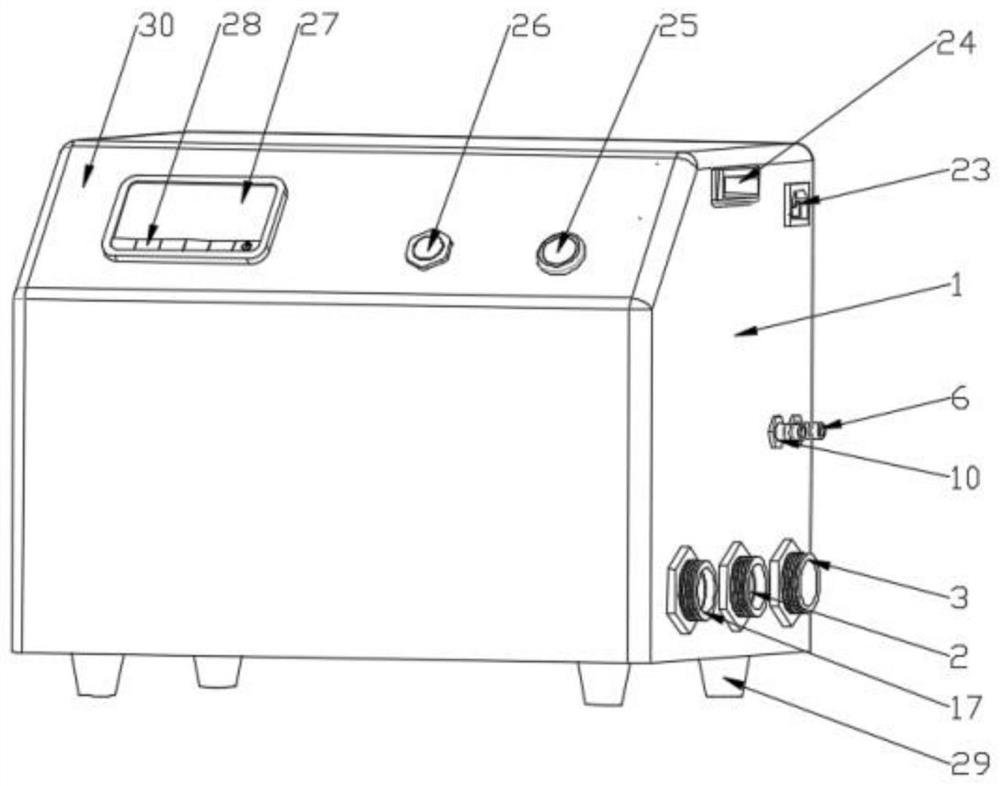 Household micro-nano bubble generating device and use method thereof