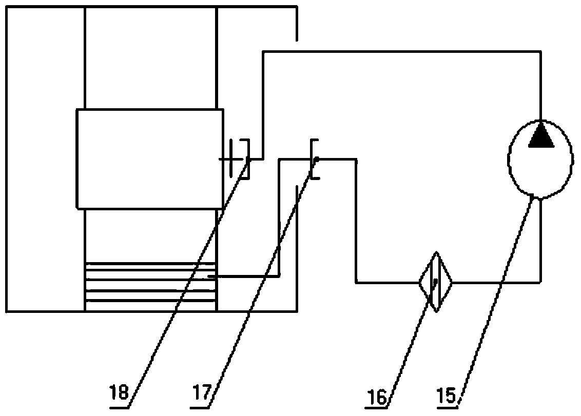 Steel wheel pressure circulation lubricating system of vibratory roller