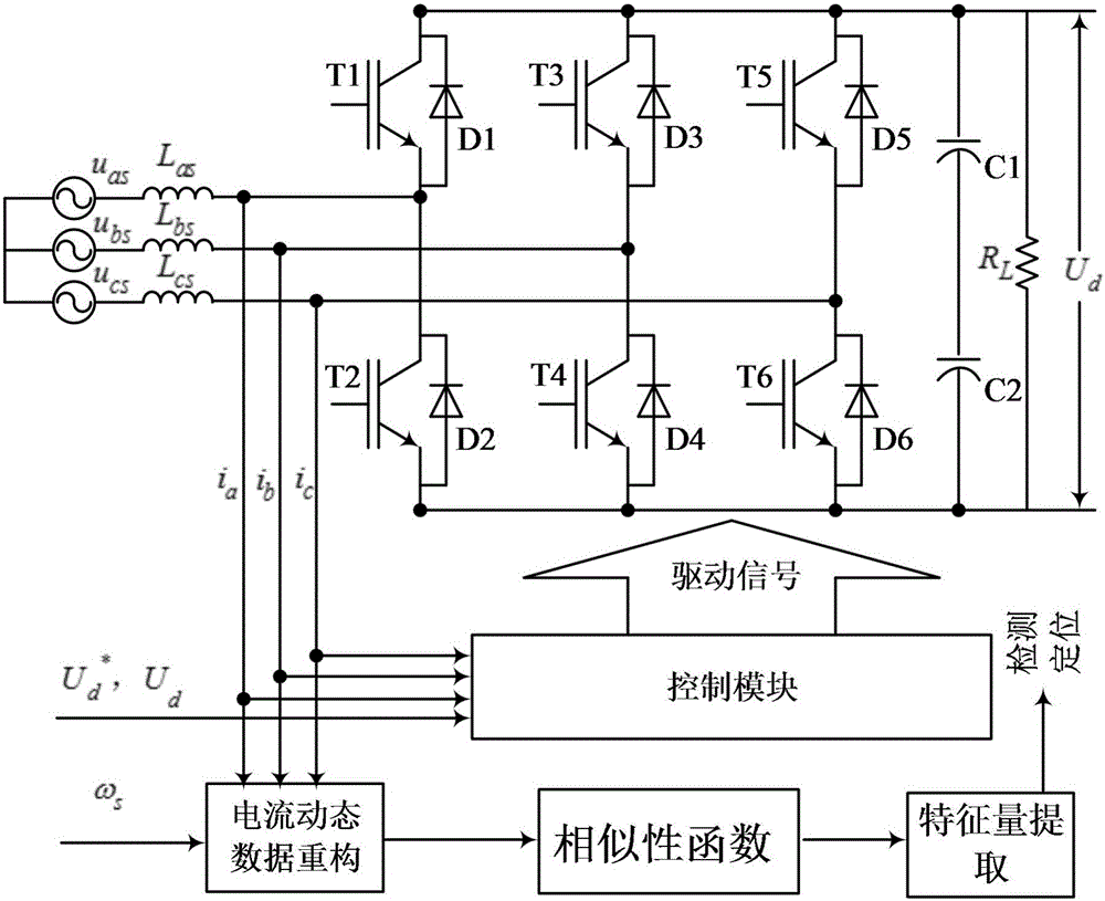 Power tube open-circuit fault detection and locating method