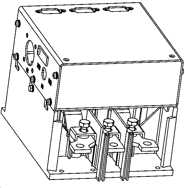 Protector for three-phase motor of alternating-current or direct-current electric locomotive