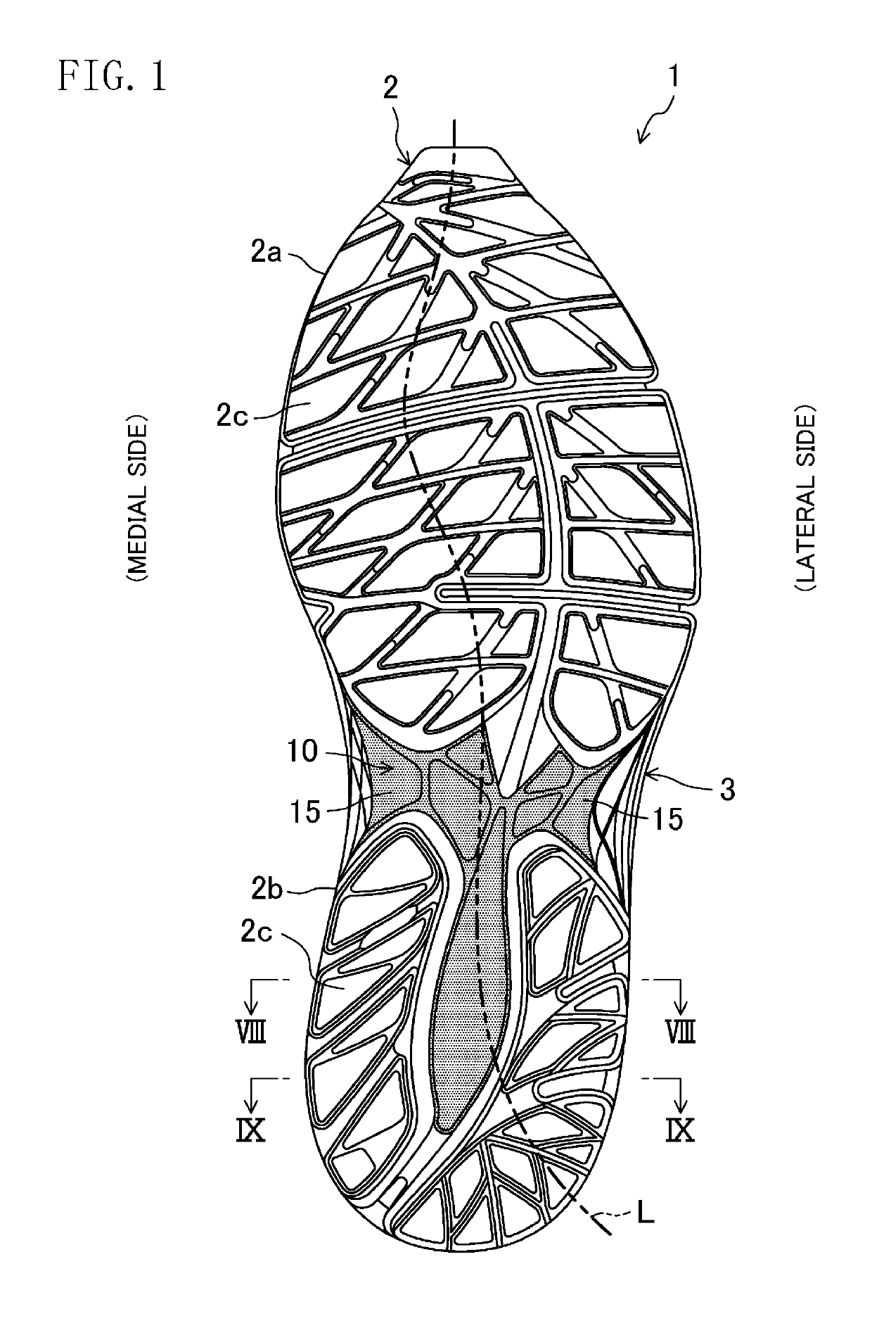 Sole structure for shoes and shoe with the sole structure