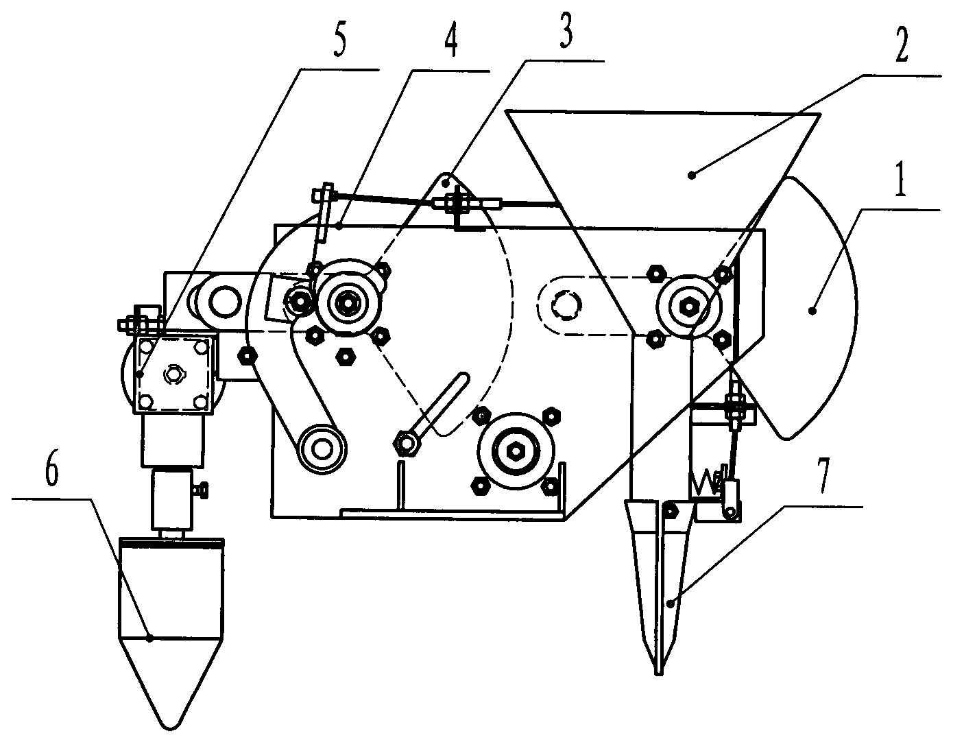 Punching and transplanting device