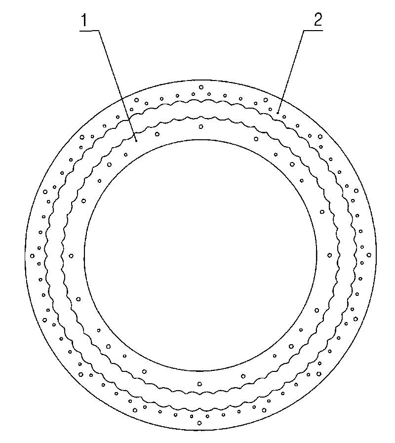 Damper gear in lace machine