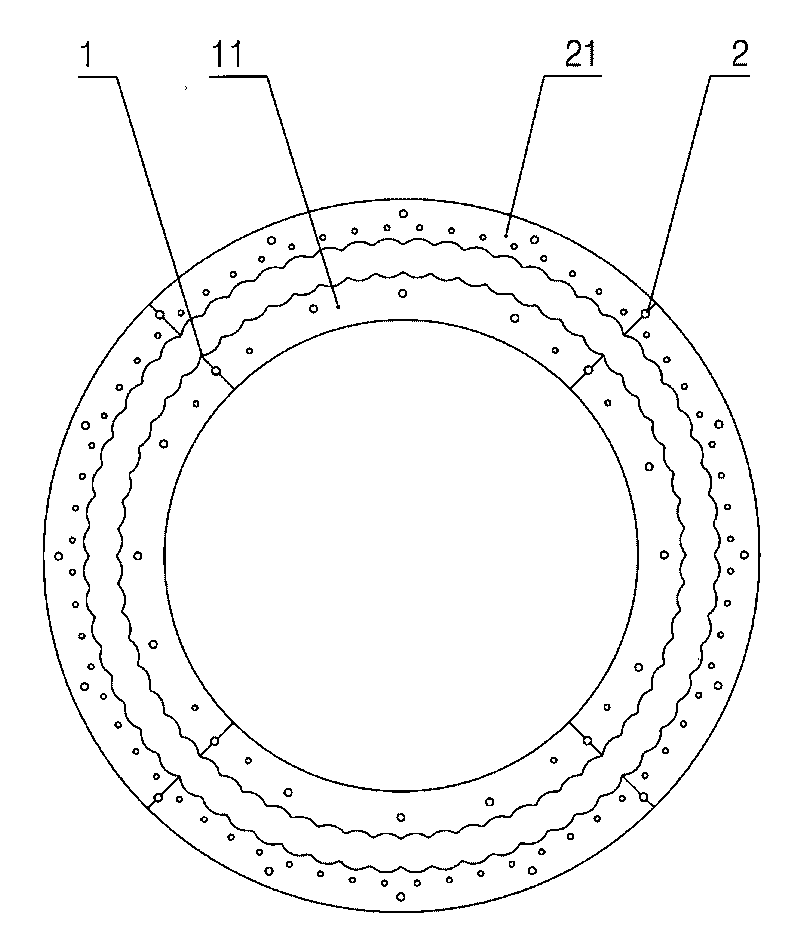 Damper gear in lace machine