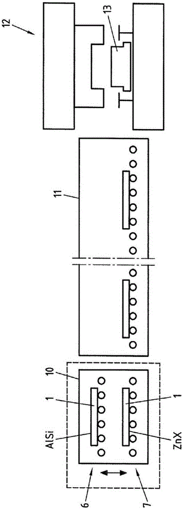 Device for heat treatment of coated semifinished steel products