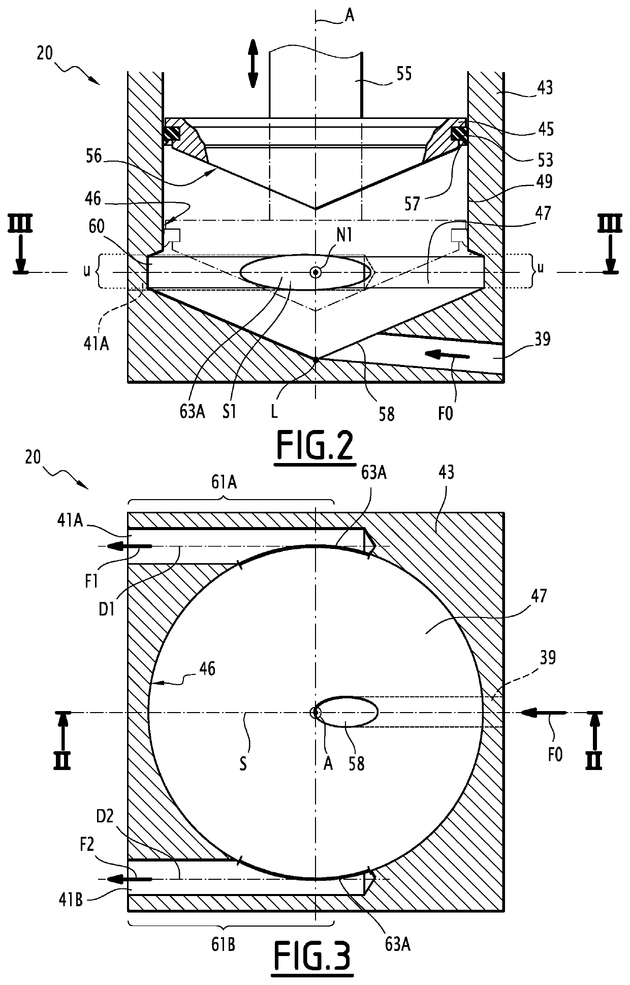 Injection device for a forming and filing a container using a pressurized liquid