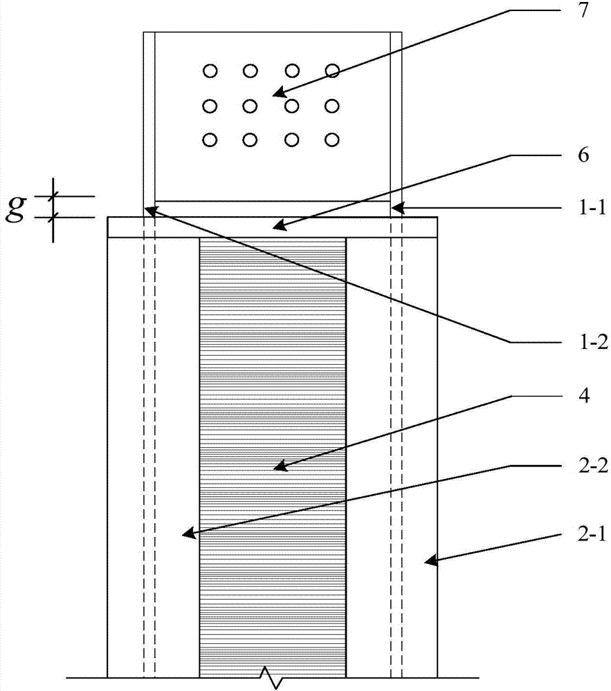 Separate buckling restrained brace using corrugated webs for connection