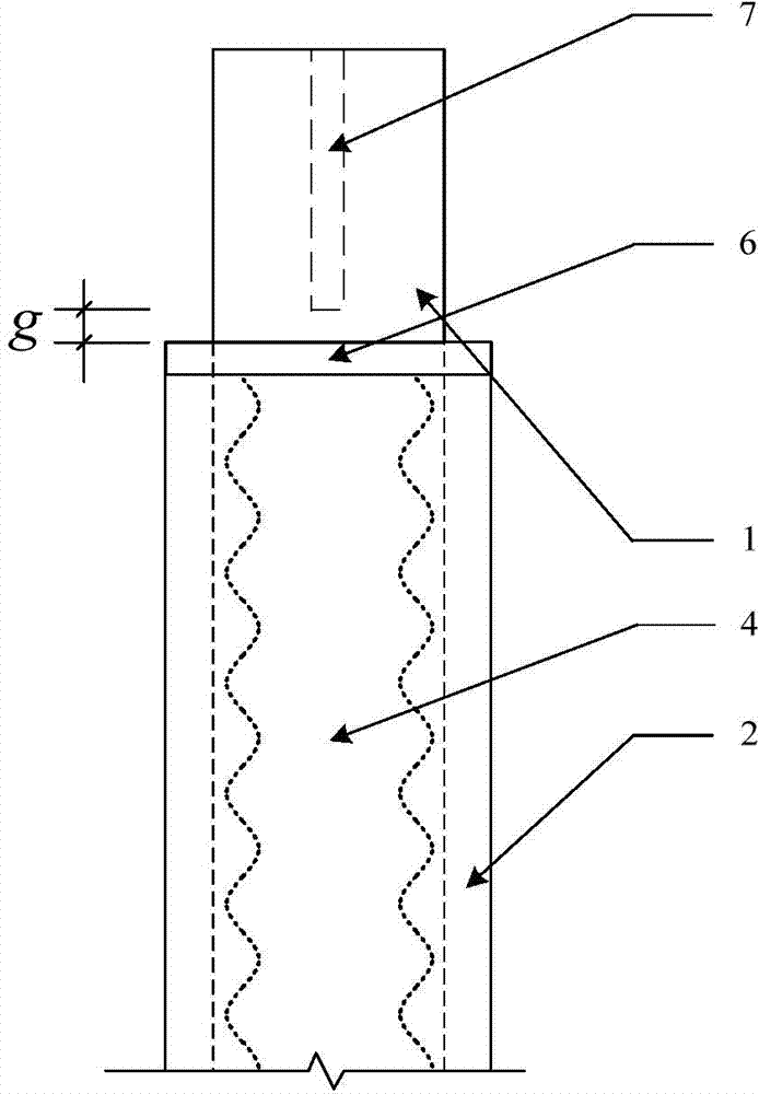 Separate buckling restrained brace using corrugated webs for connection