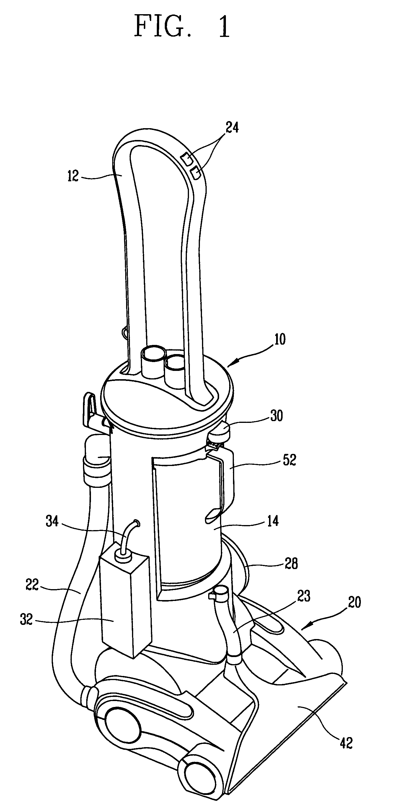 Multi-functional cleaner selectively performing vacuum cleaning and water cleaning