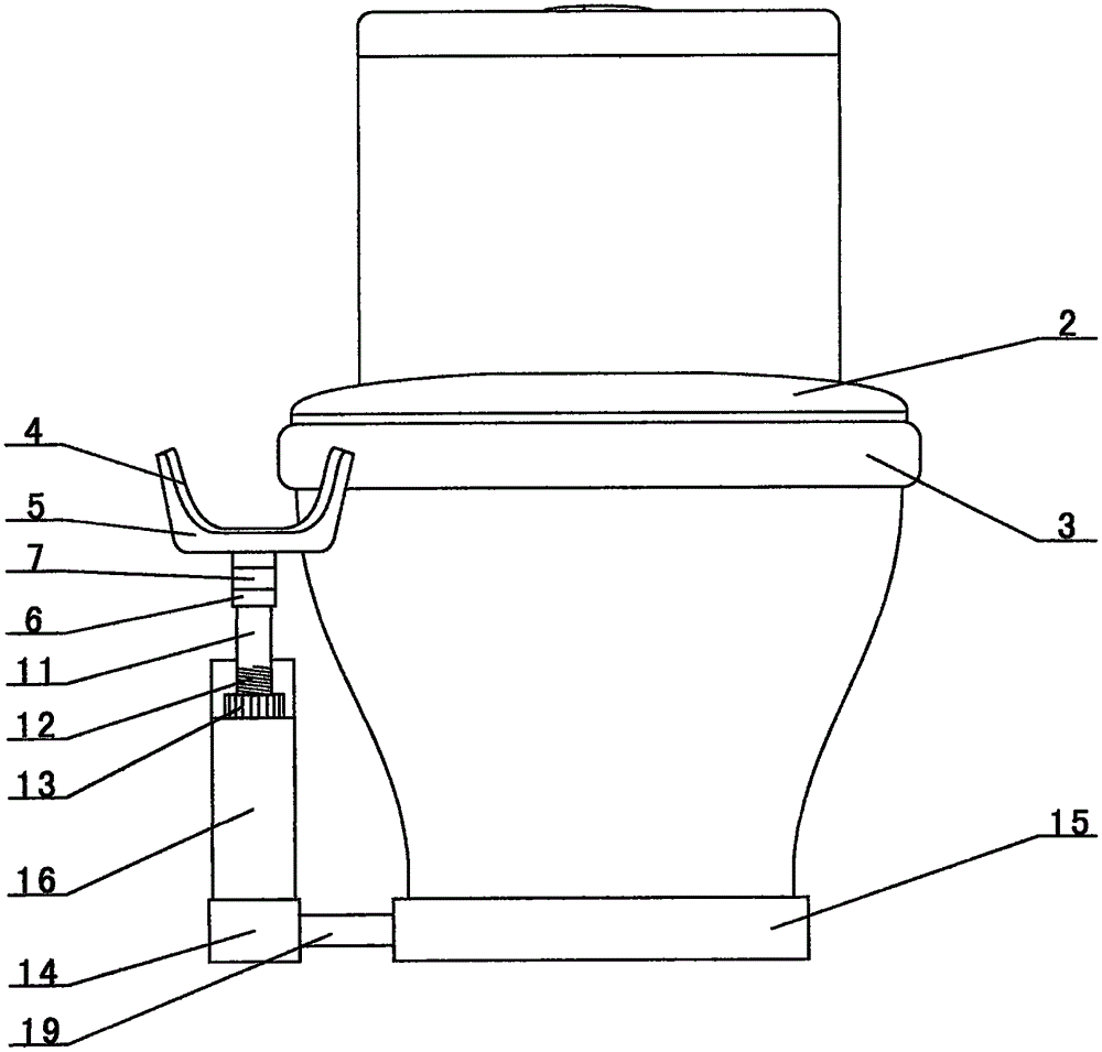 Adjustable leg rest for toilet bowl