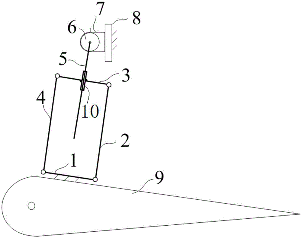 Angle displacement measurement device