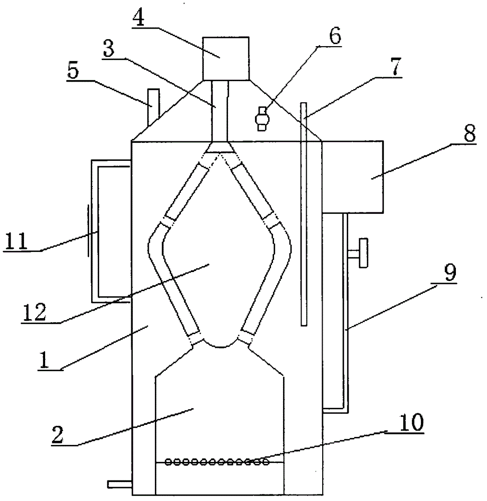 Steamer with double-cone liner