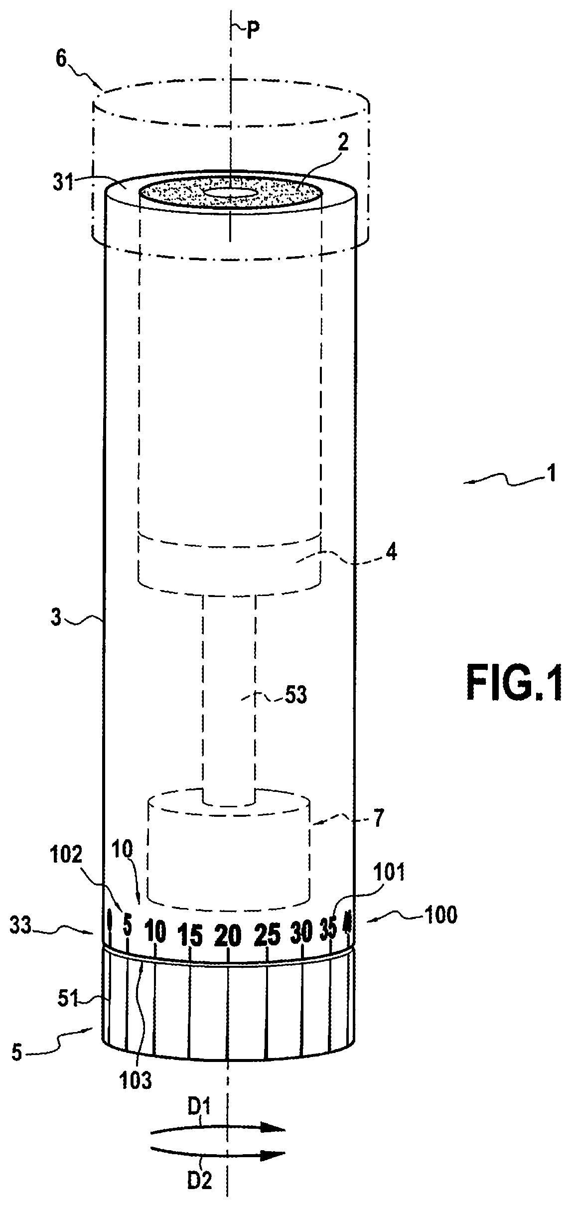 Applicator device with automatic retraction