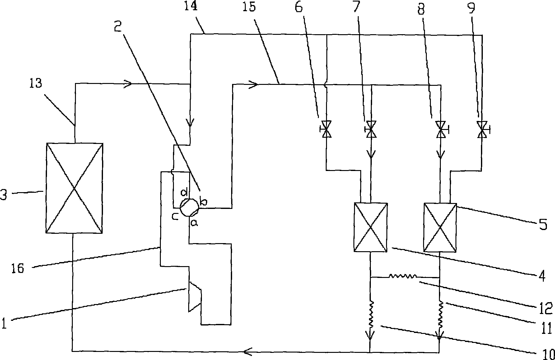 Air source heat pump air conditioner and defrosting method thereof