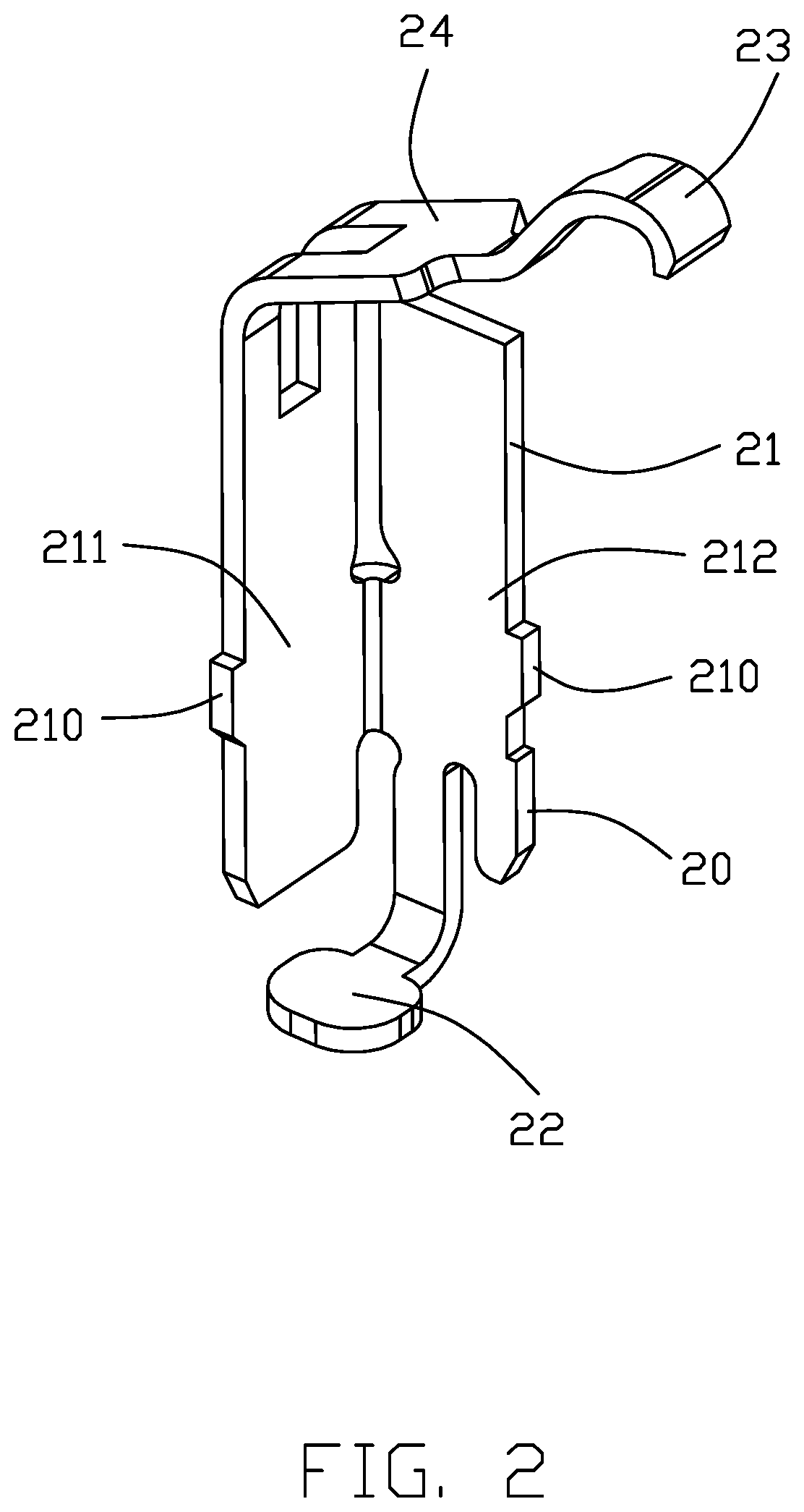 Electrical contact of electrical connector