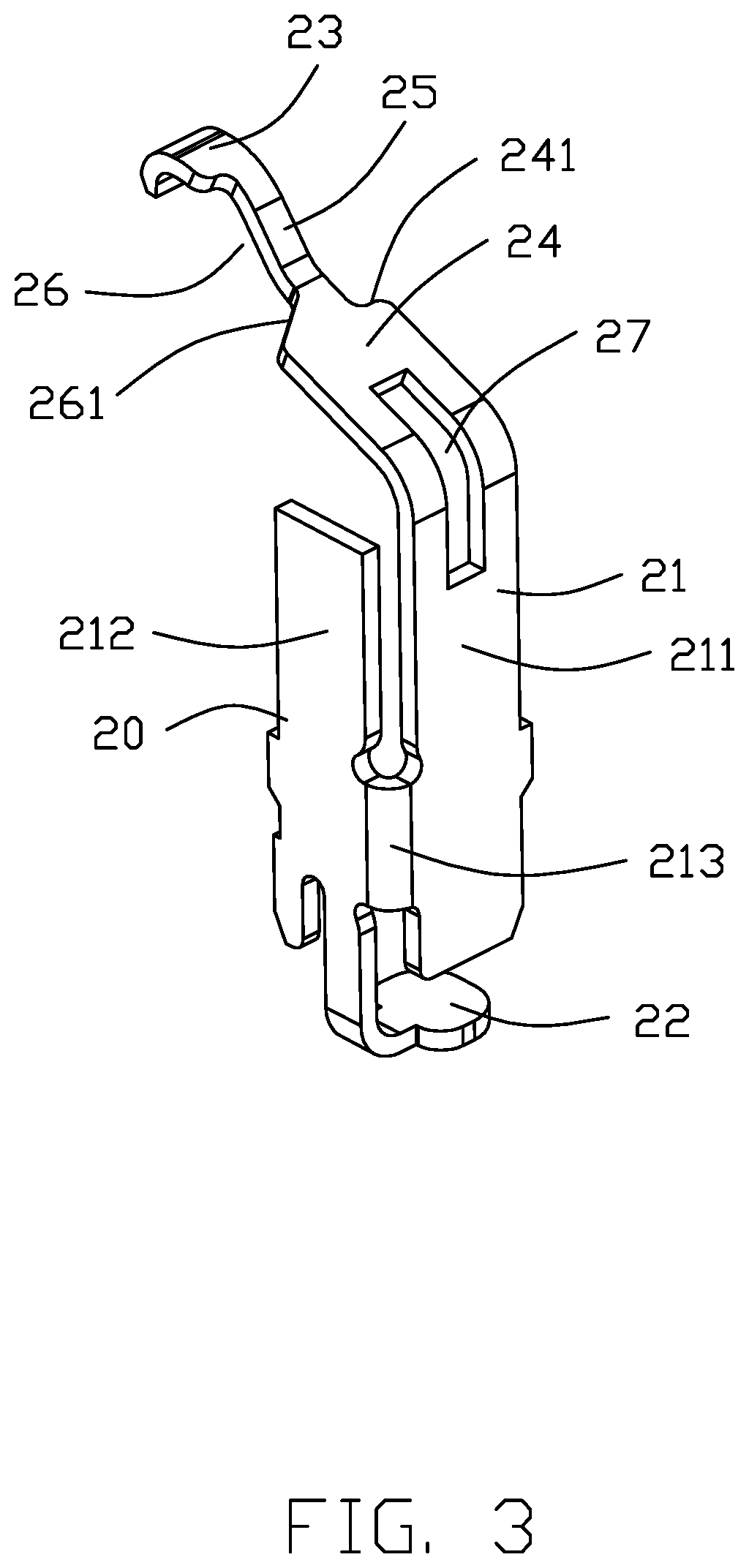 Electrical contact of electrical connector