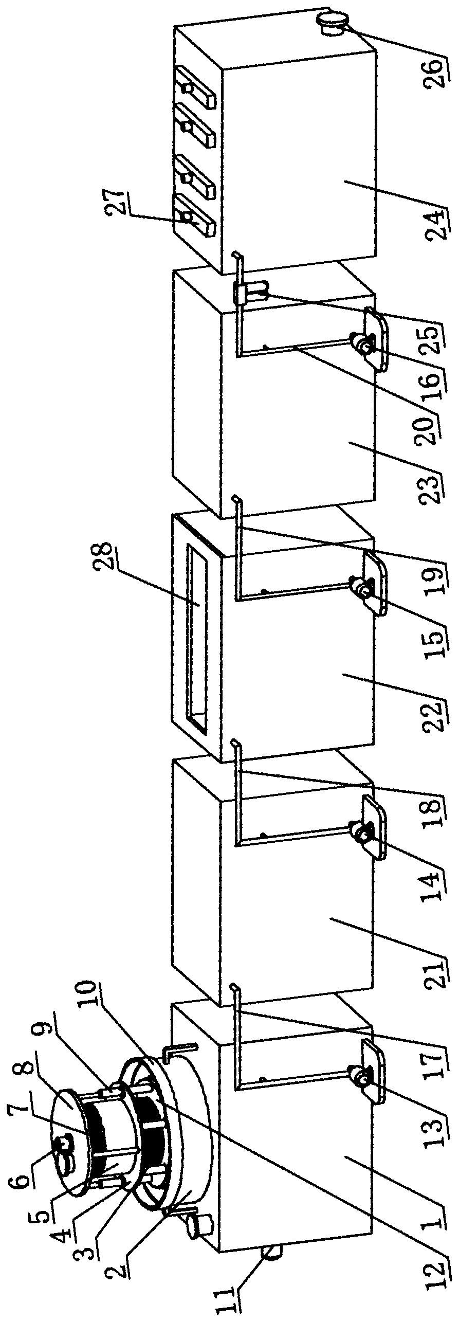 Integrated sewage treatment equipment and use method thereof