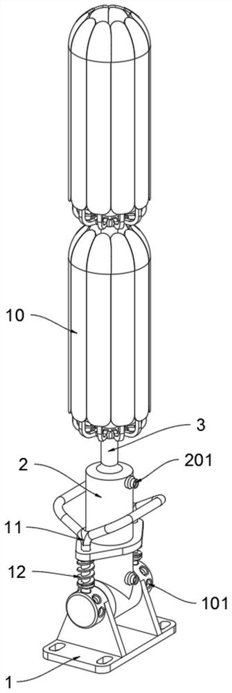 Communication antenna radiator structure made of conductive polymer material