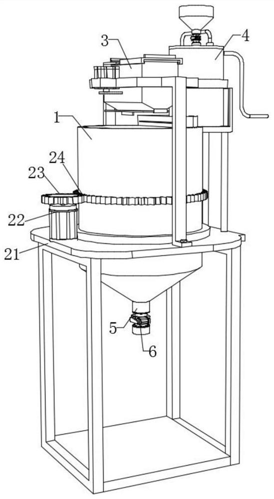 Rapid adjusting device for food additive production process