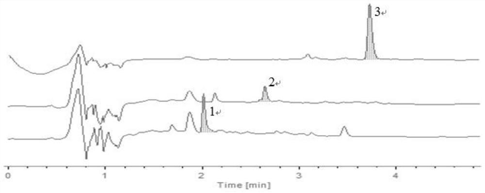 Two-dimensional liquid chromatography detection method of compound Nanxingzhitong ointment