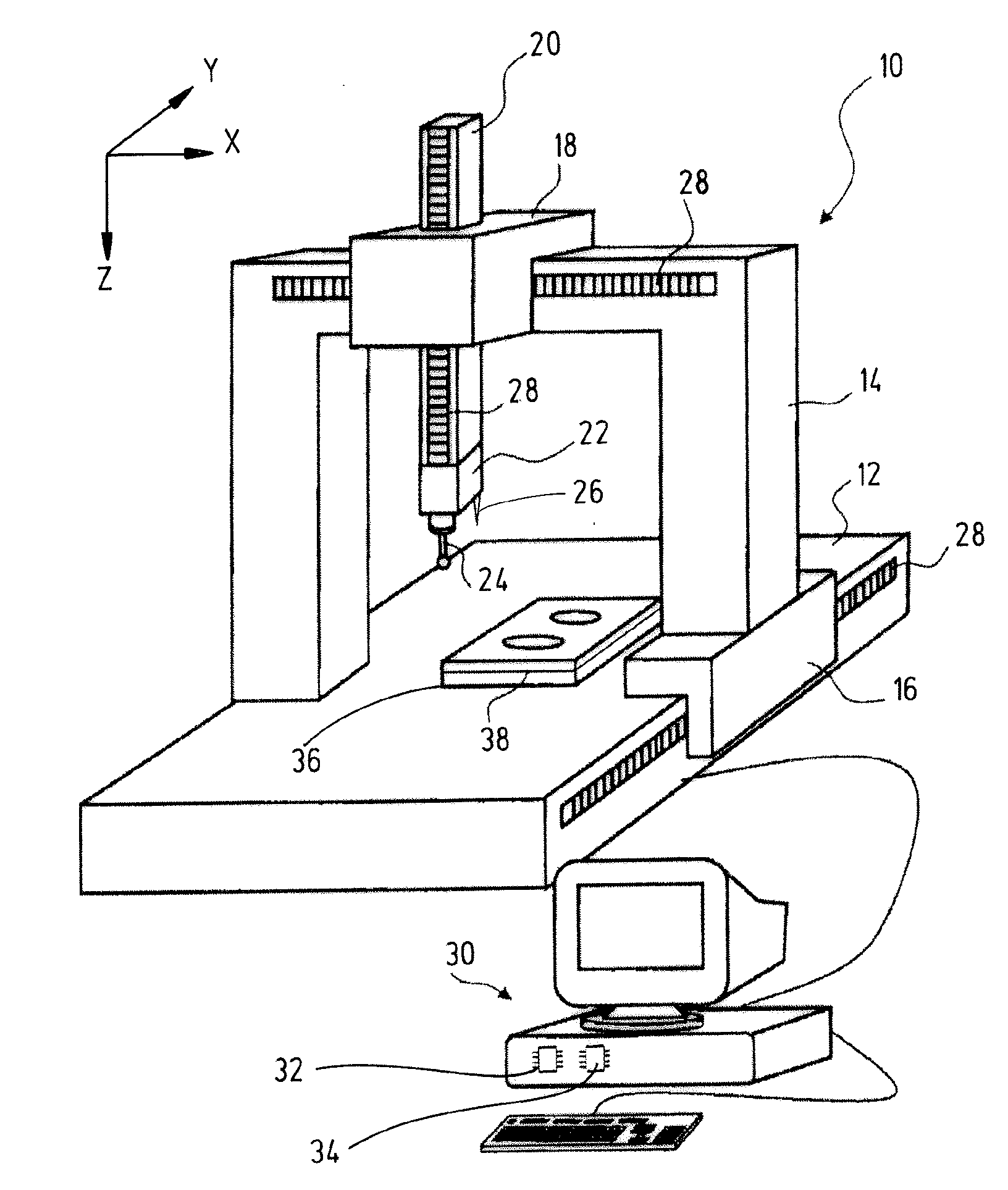 Method and arrangement for producing a workpiece by using additive manufacturing techniques