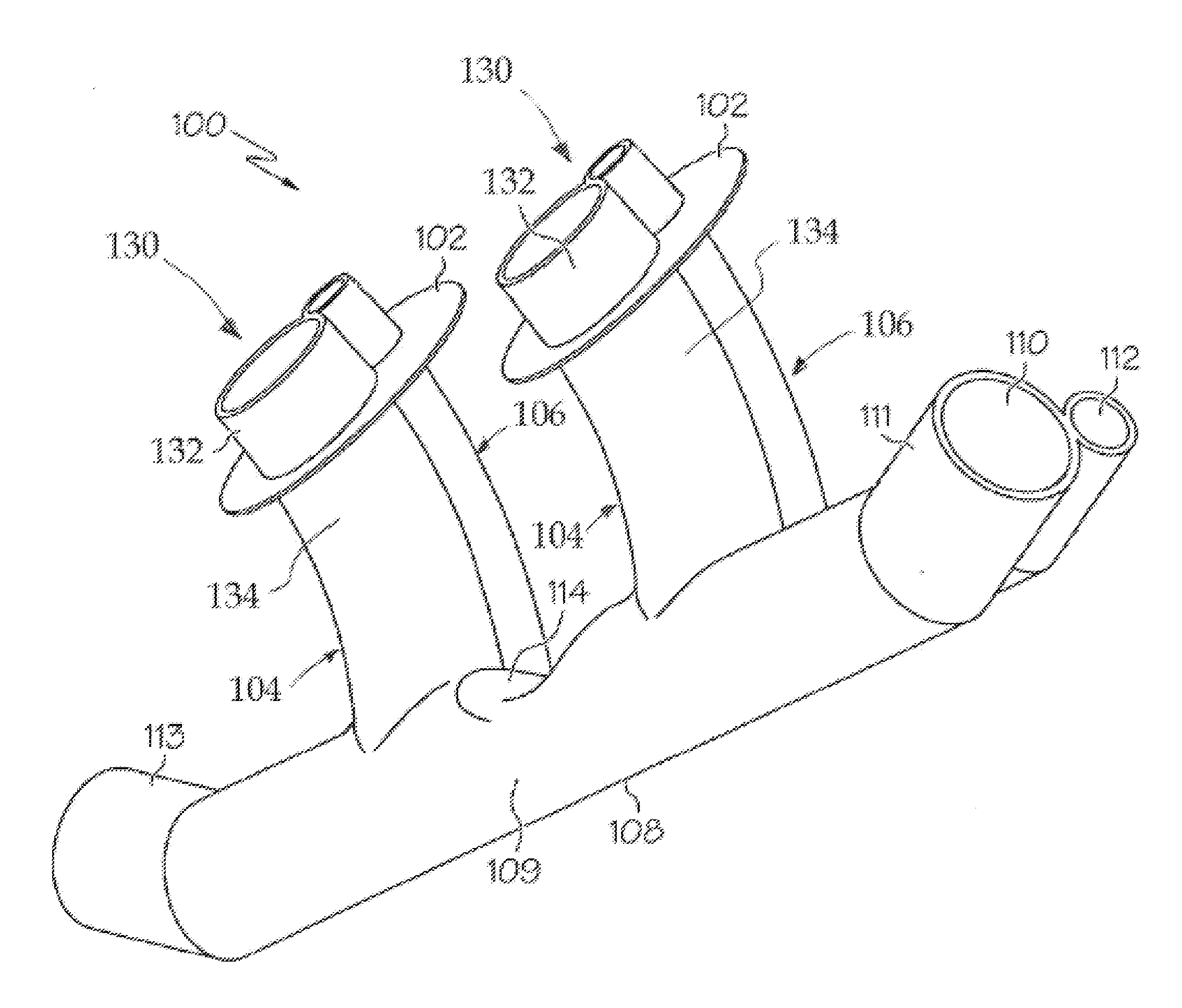 High Flow Therapy Artificial Airway Interfaces and Related Methods