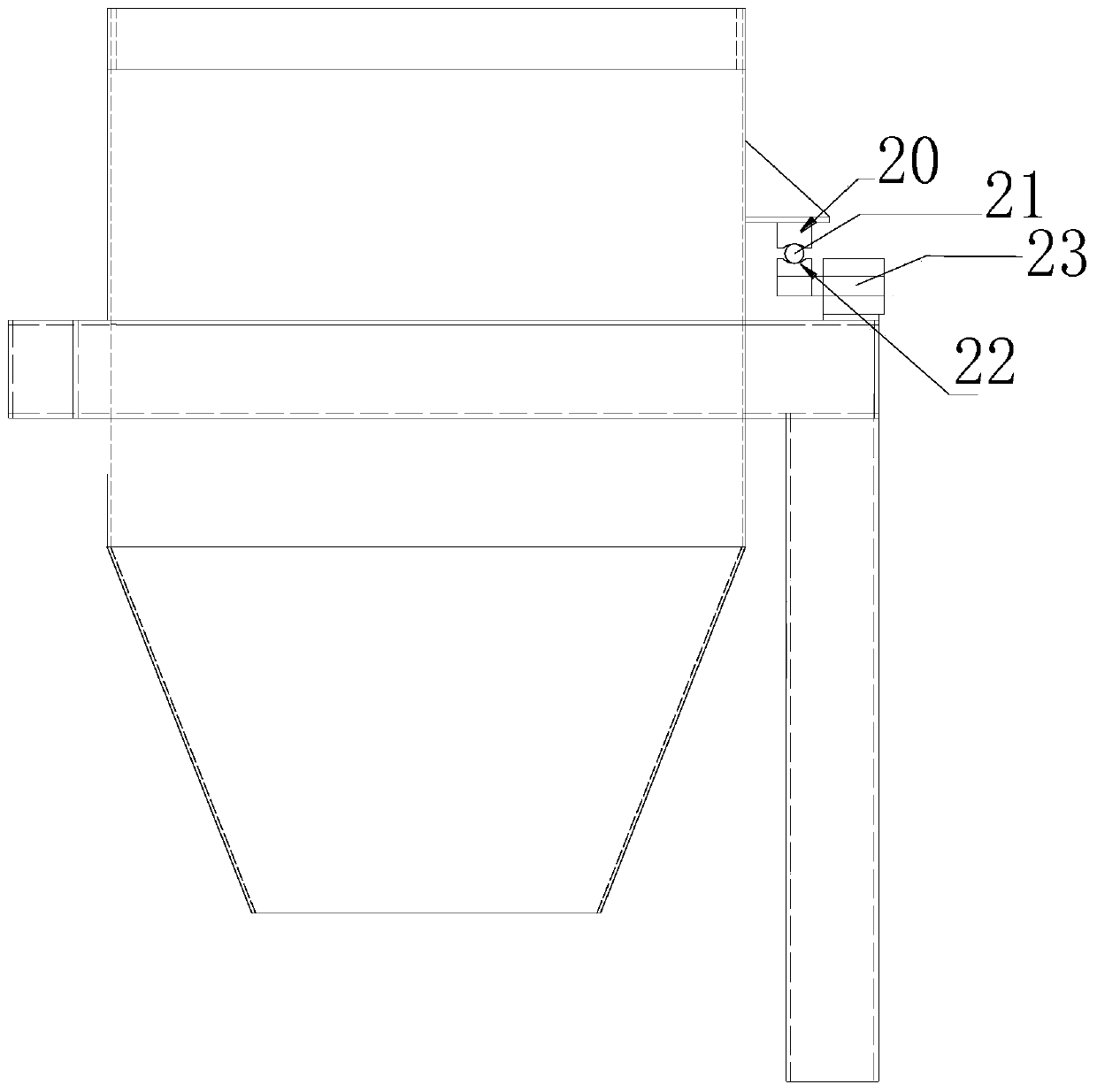 Intelligent feeding device of active carbon packaging machine and feeding method thereof