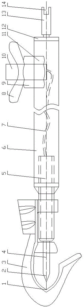 Multifunctional relay protection polarity test operating rod