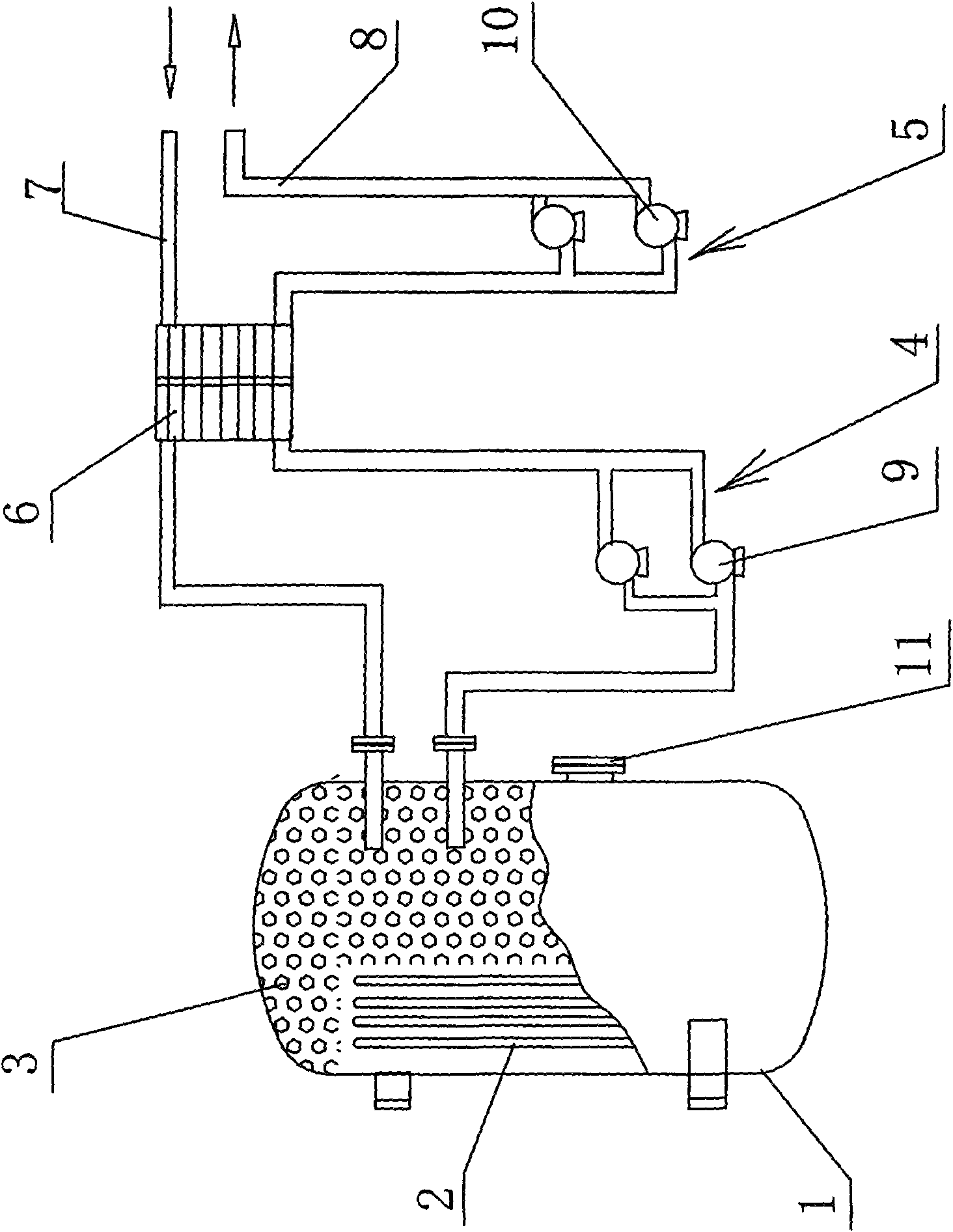 Foamed aluminum energy-storage type electric heating boiler