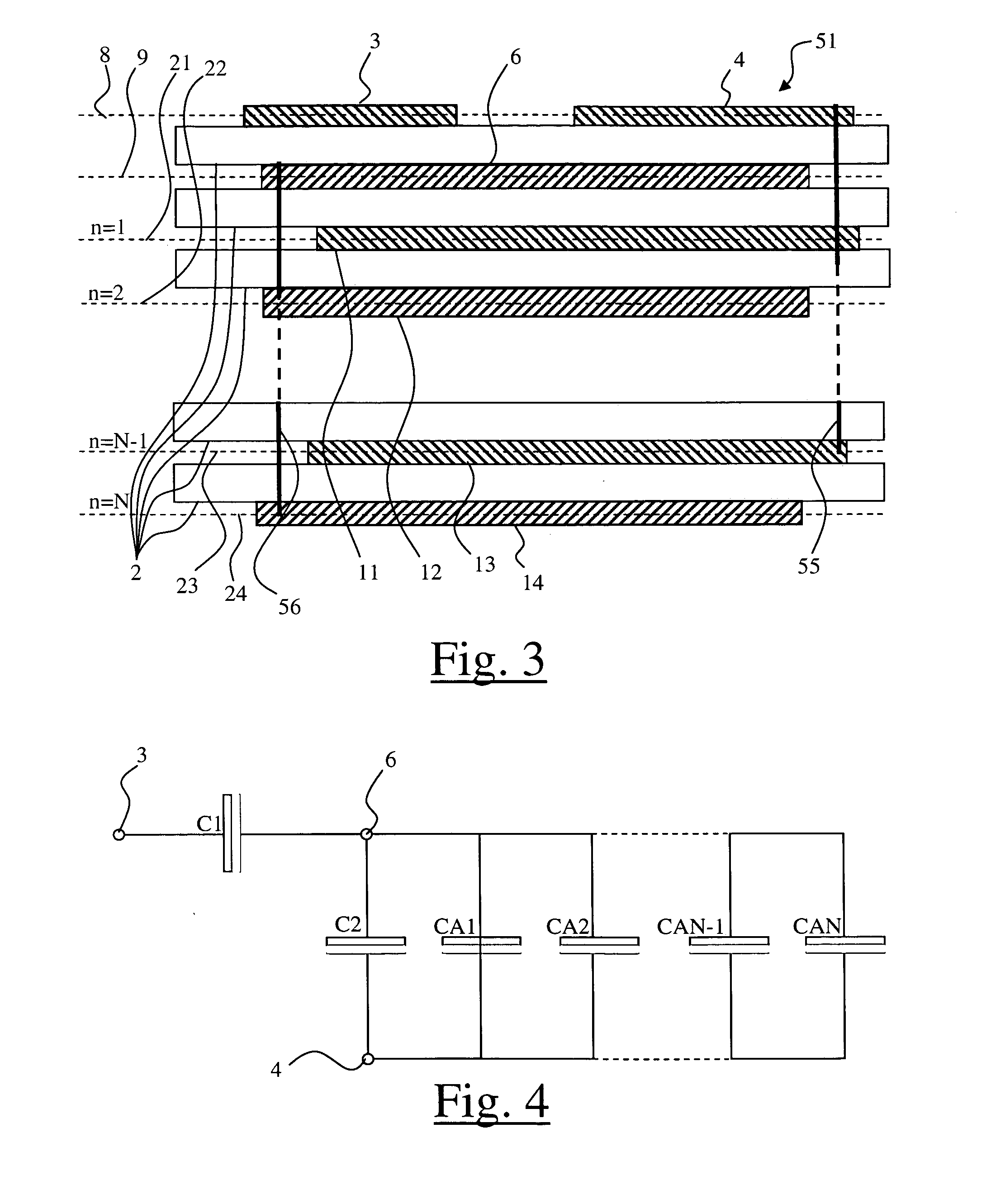 Capacitive divider device, voltage sensor, trip device module and electrical protection apparatus provided with such a device