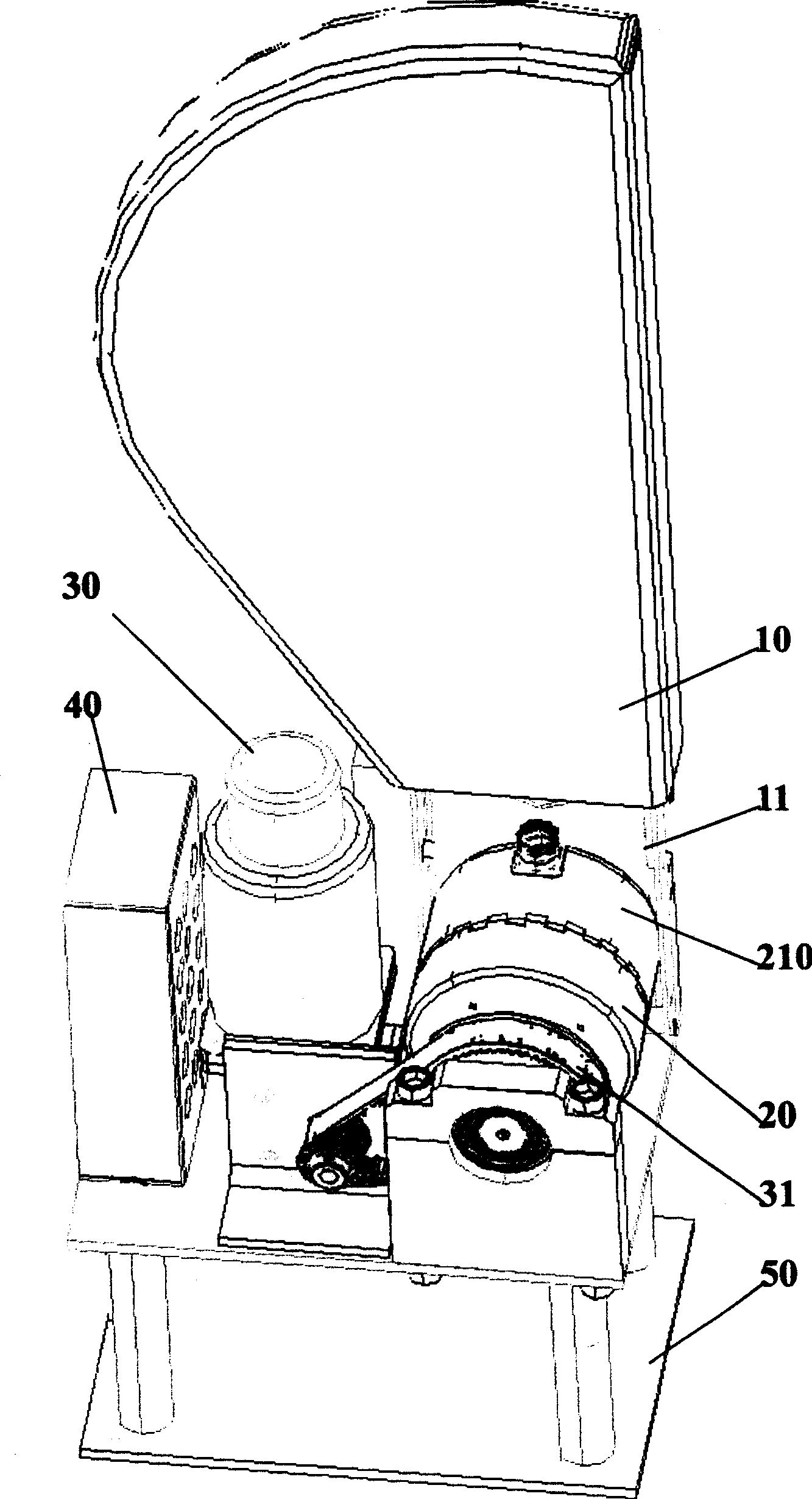 Mechanism of blocking automatic fan-shaped door