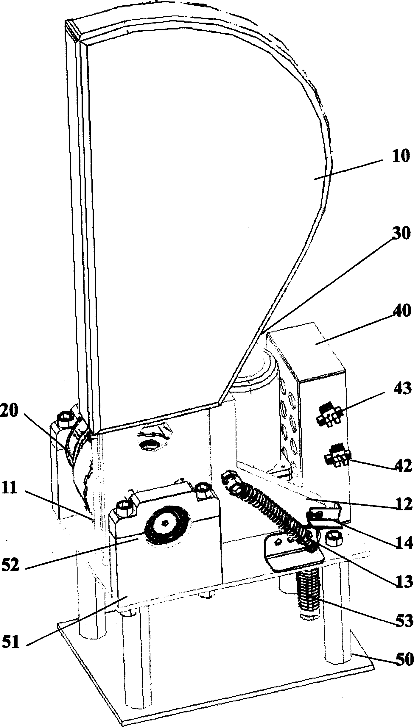 Mechanism of blocking automatic fan-shaped door