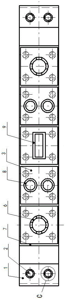 Detachable combined anti-misoperation locking box suitable for power transformation protection screen