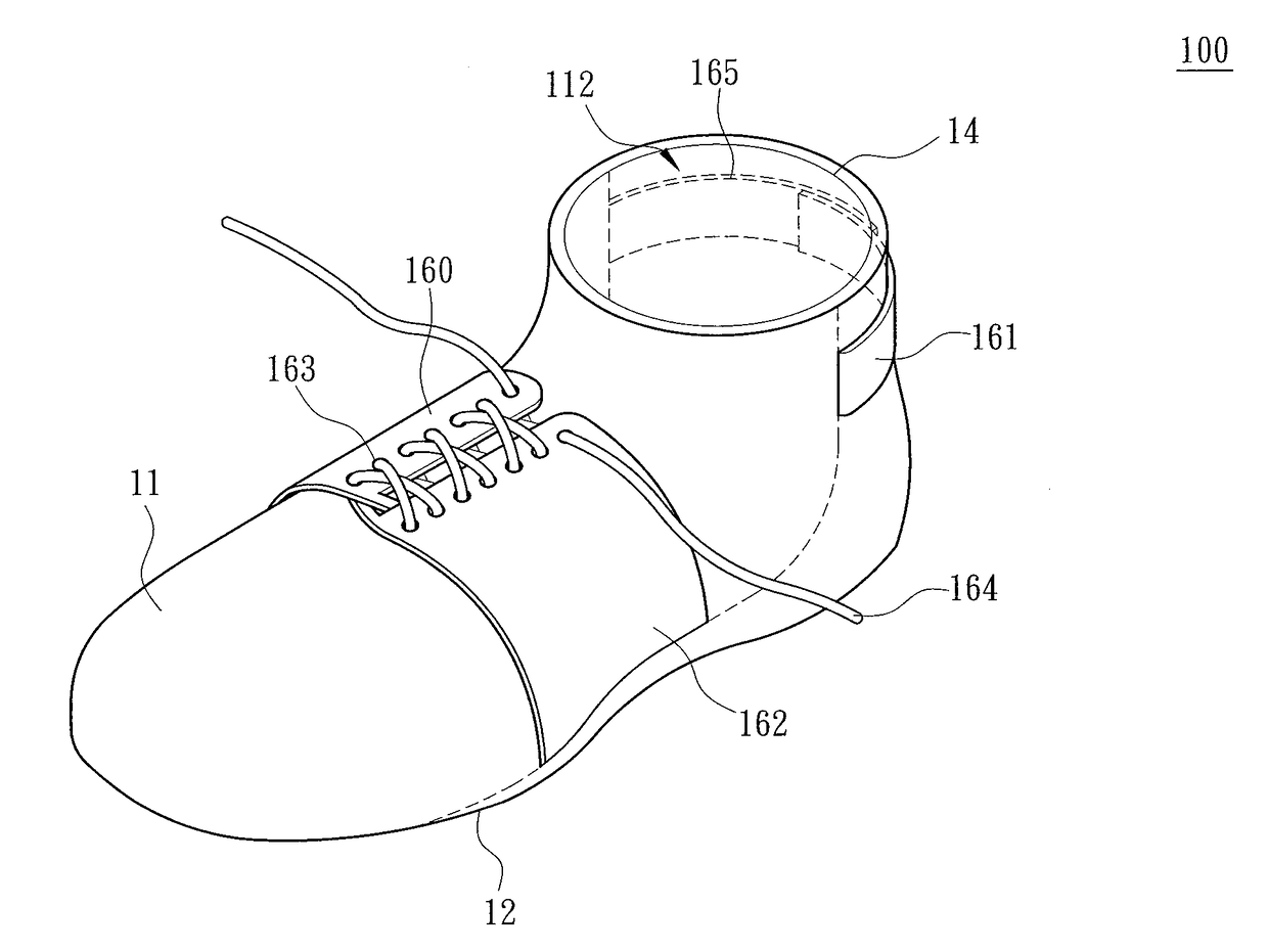 Method for integrally weaving shoe embryo having extension by flat knitting machine