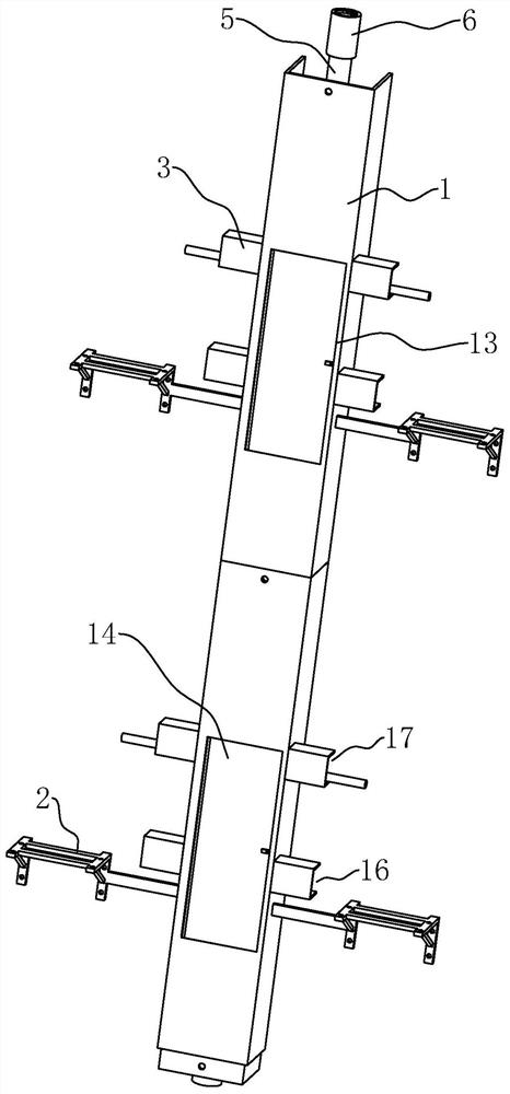 Auxiliary installation structure for external unit of building facade air conditioner